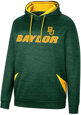 Colosseum Baylor Bears Mens Green Bushwood Pullover Hood