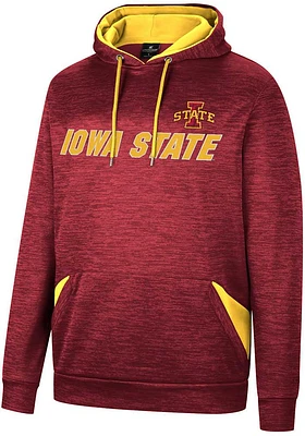 Colosseum Iowa State Cyclones Mens Cardinal Bushwood Pullover Hood