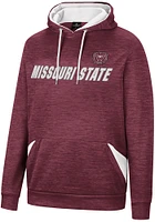 Colosseum Missouri State Bears Mens Maroon Bushwood Pullover Hood