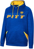Colosseum Pitt Panthers Mens Blue Bushwood Pullover Hood