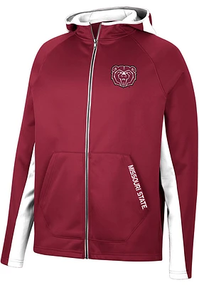 Colosseum Missouri State Bears Mens Maroon Dr Beeper Long Sleeve Zip