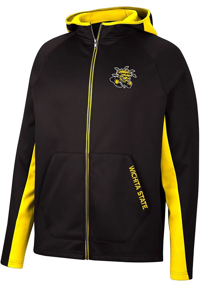 Colosseum Wichita State Shockers Mens Black Dr Beeper Long Sleeve Zip