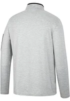 Colosseum Purdue Boilermakers Mens Grey Country Club Long Sleeve Qtr Zip Pullover