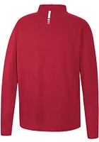 Colosseum Arkansas Razorbacks Mens Crimson Spaulding Long Sleeve Qtr Zip Pullover