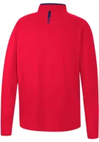 Colosseum Dayton Flyers Mens Red Spaulding Long Sleeve 1/4 Zip Pullover