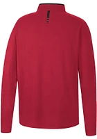 Colosseum Indiana Hoosiers Mens Crimson Spaulding Long Sleeve Qtr Zip Pullover