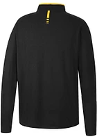 Colosseum Iowa Hawkeyes Mens Black Spaulding Long Sleeve Qtr Zip Pullover