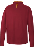 Colosseum Iowa State Cyclones Mens Cardinal Spaulding Long Sleeve Qtr Zip Pullover