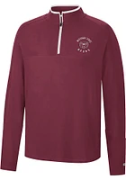 Colosseum Missouri State Bears Mens Maroon Spaulding Long Sleeve Qtr Zip Pullover