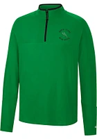 Colosseum North Texas Mean Green Mens Spaulding Long Sleeve Qtr Zip Pullover