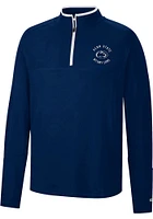 Colosseum Penn State Nittany Lions Mens Navy Blue Spaulding Long Sleeve Qtr Zip Pullover