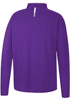 Colosseum TCU Horned Frogs Mens Purple Spaulding Long Sleeve Qtr Zip Pullover