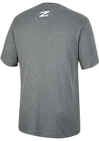 Colosseum Akron Zips Charcoal High Pressure Short Sleeve T Shirt