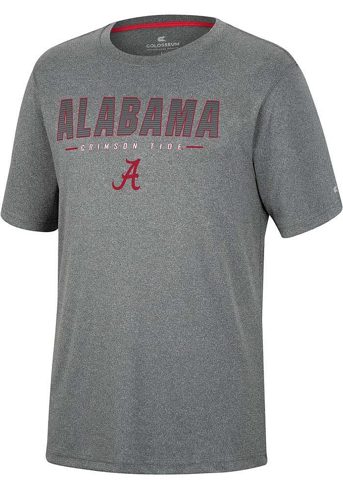 Colosseum Alabama Crimson Tide Charcoal High Pressure Short Sleeve T Shirt