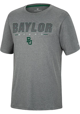 Colosseum Baylor Bears Charcoal High Pressure Short Sleeve T Shirt