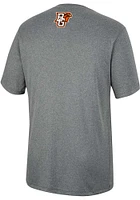 Colosseum Bowling Green Falcons Charcoal High Pressure Short Sleeve T Shirt