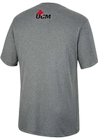 Colosseum Central Missouri Mules Charcoal High Pressure Short Sleeve T Shirt