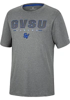 Colosseum Grand Valley State Lakers Charcoal High Pressure Short Sleeve T Shirt