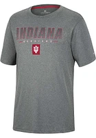 Colosseum Indiana Hoosiers Charcoal High Pressure Short Sleeve T Shirt