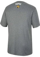Colosseum IUPUI Jaguars Charcoal High Pressure Short Sleeve T Shirt