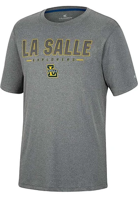 Colosseum La Salle Explorers Charcoal High Pressure Short Sleeve T Shirt