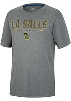 Colosseum La Salle Explorers Charcoal High Pressure Short Sleeve T Shirt