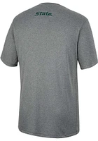 Colosseum Michigan State Spartans Charcoal High Pressure Short Sleeve T Shirt