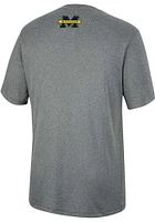 Colosseum Michigan Wolverines Charcoal High Pressure Short Sleeve T Shirt