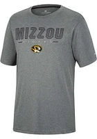 Colosseum Missouri Tigers Charcoal High Pressure Short Sleeve T Shirt