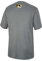 Colosseum Missouri Tigers Charcoal High Pressure Short Sleeve T Shirt