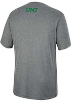 Colosseum North Texas Mean Green Charcoal High Pressure Short Sleeve T Shirt