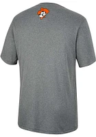 Colosseum Oklahoma State Cowboys Charcoal High Pressure Short Sleeve T Shirt