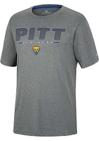 Colosseum Pitt Panthers Charcoal High Pressure Short Sleeve T Shirt