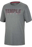Colosseum Temple Owls Charcoal High Pressure Short Sleeve T Shirt