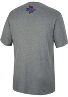 Colosseum Tulsa Golden Hurricane Charcoal High Pressure Short Sleeve T Shirt