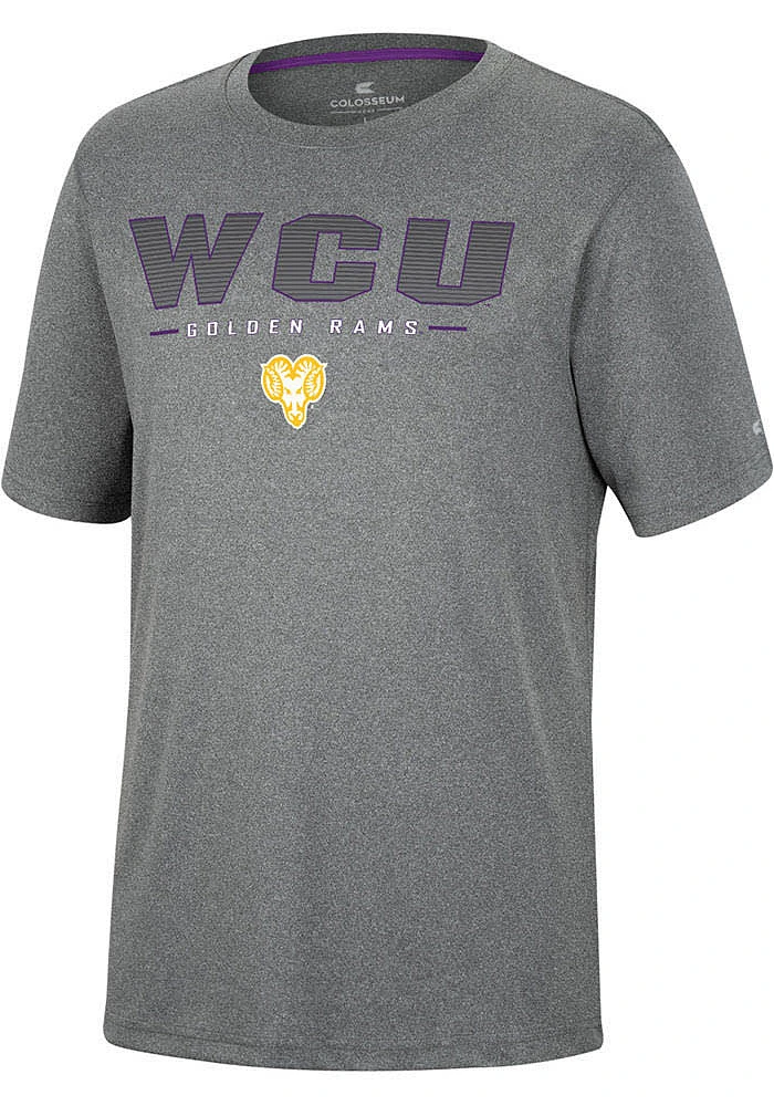 Colosseum West Chester Golden Rams Charcoal High Pressure Short Sleeve T Shirt