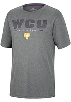 Colosseum West Chester Golden Rams Charcoal High Pressure Short Sleeve T Shirt