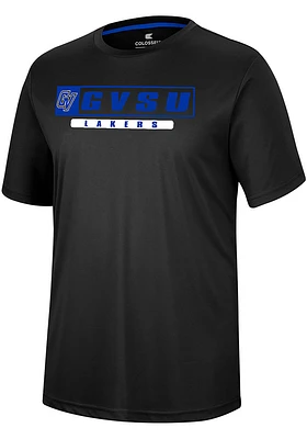 Colosseum Grand Valley State Lakers Black TY Short Sleeve T Shirt