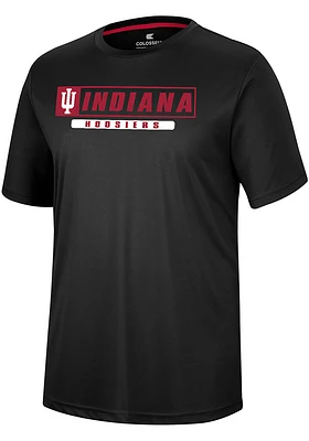 Colosseum Indiana Hoosiers Black TY Short Sleeve T Shirt
