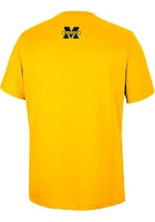 Colosseum Michigan Wolverines Yellow TY Short Sleeve T Shirt