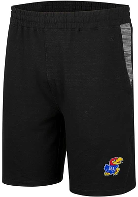 Colosseum Kansas Jayhawks Mens Charcoal Wild Party Lounge Shorts