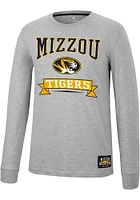 Colosseum Missouri Tigers Grey Hey Everyone Long Sleeve T Shirt