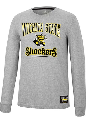 Colosseum Wichita State Shockers Grey Hey Everyone Long Sleeve T Shirt
