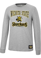 Colosseum Wichita State Shockers Grey Hey Everyone Long Sleeve T Shirt