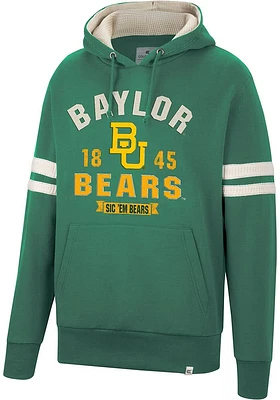 Colosseum Baylor Bears Mens Green O Hooligan Pullover Fashion Hood
