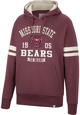 Colosseum Missouri State Bears Mens Maroon O Hooligan Pullover Fashion Hood