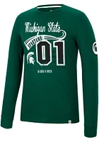 Colosseum Michigan State Spartans Green Before Electricity Long Sleeve Fashion T Shirt