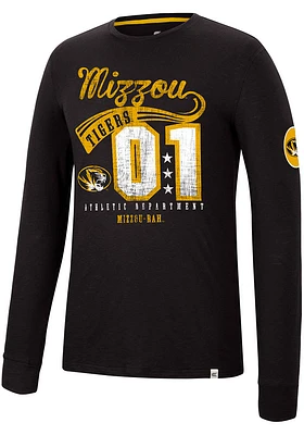 Colosseum Missouri Tigers Black Before Electricity Long Sleeve Fashion T Shirt