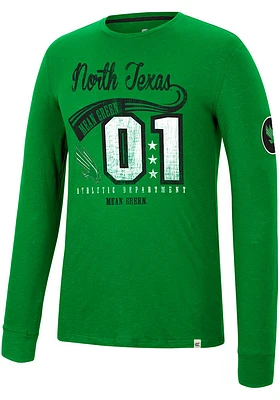 Colosseum North Texas Mean Green Before Electricity Long Sleeve Fashion T Shirt