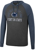 Colosseum Penn State Nittany Lions Mens Charcoal Zen Philosopher Tee Fashion Hood